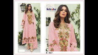 Kilruba 56 Colours Pink Georgette Pakistani Suit Kilruba-K-56 F