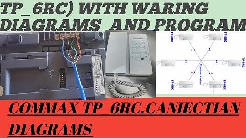COMMAX AUDIO INTERCOME SESTEM (COMMAX TP_6RC) WITH WARING AND DAIGRAM