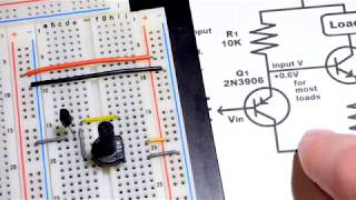 Transistor circuit 17 current source without Base Emitter V drop using NPN 2N3904 and PNP 2N3906