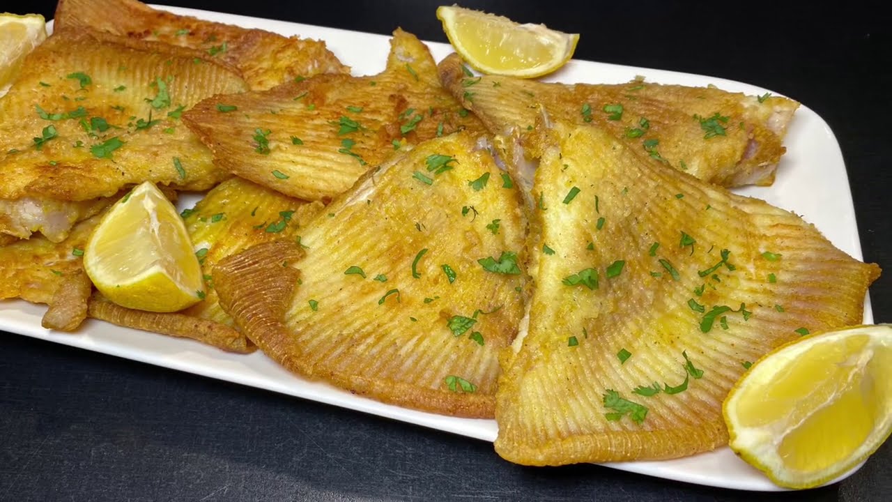 POUR LES FANS DE POISSONS 🐟 Recette SUCCULENTE  les AILES DE RAIE