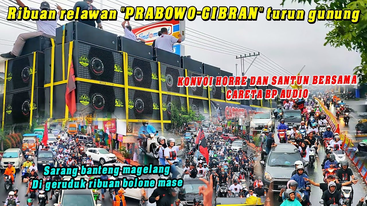 KAMPANYE SANTUN DAN DAMAI BERSAMA CARETA BP AUDIO DAN BOLONE MASE KELILING KOTA MAGELANG