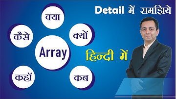 What is Array kya hota hai | ऐरे क्या होता है  | Dr. Kapil Govil