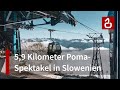 Seilbahn Bovec - Kanin - Poma-Ungetüm in Slowenien