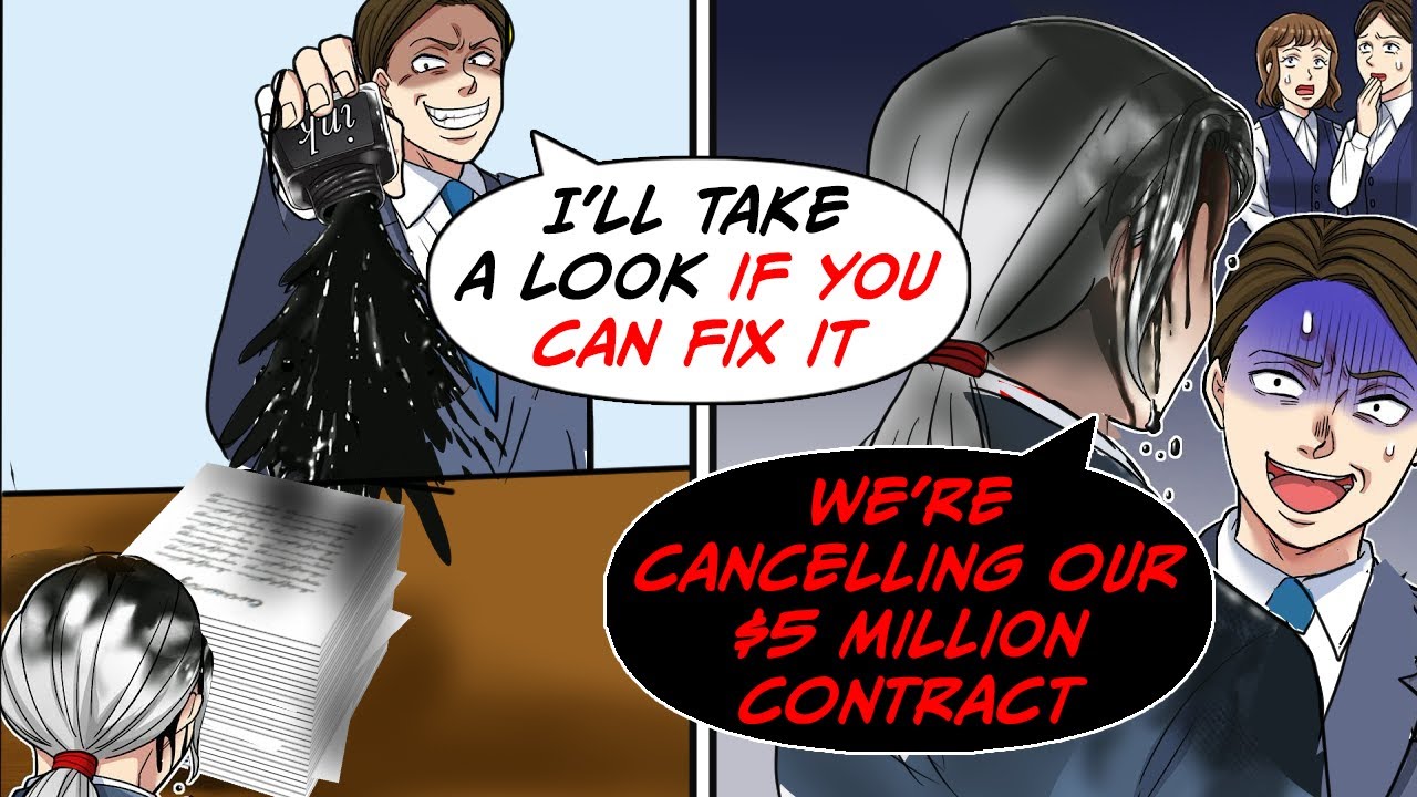 During a meeting, a department manager from the client smeared ink on the documents on purpose