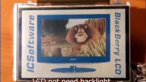AVR movie player Blackberry LCD