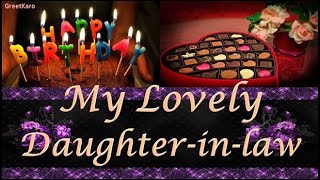 Happy Birthday Wishes for Daughter-in-law