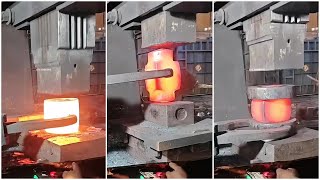 How To Professionally Forge Steel Billets EP354 #satisfying #forging #machines