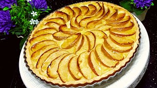 tarte au pomme.                    تارت التفاح من أروع ما يكون ساهلة وناجحة بمكونات بسيطة و اقتصادية