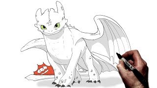 How To Draw Toothless Step By Step How To Train Your Dragon