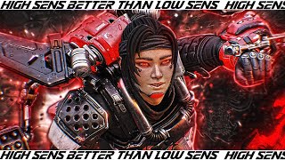 I changed sens 2.4 400 dpi to 1.8 800 dpi (Apex Legends Montage)