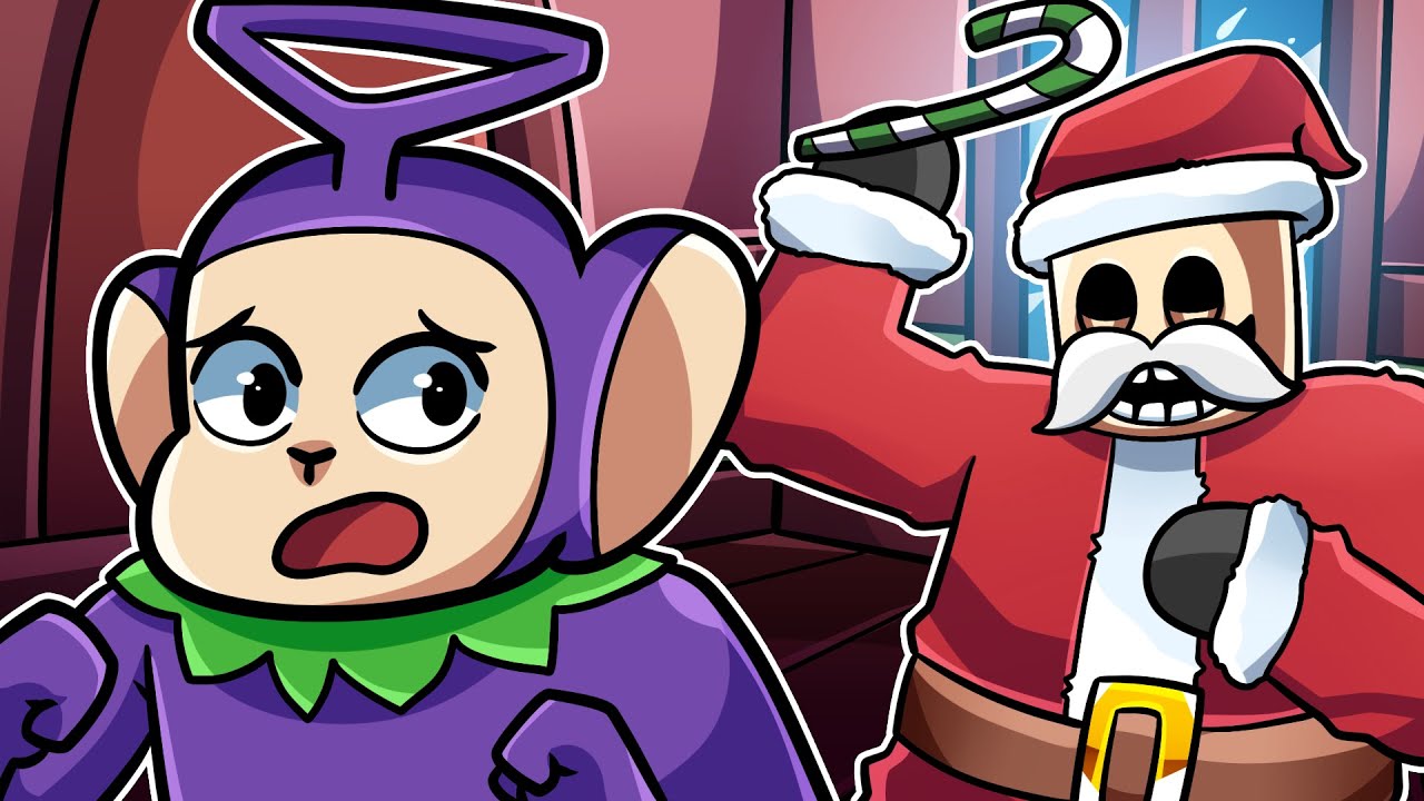 ESCAPE FROM SANTA BOB! | Tinky Winky Plays: Roblox Escape Santa Bob Obby