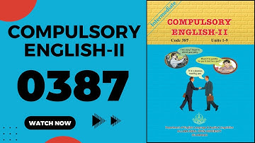 AIOU 387 Guess Paper 2025 Code 387 Past Papers 387 Code Compulsory English Important Questions