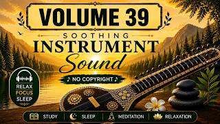 Soothing Instrumental Music Vol. 39 🎧 | Peaceful Sitar Sounds | No Copyright Music