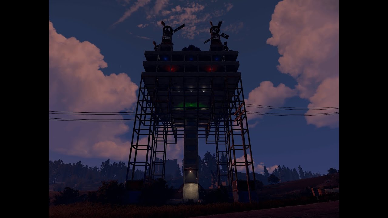 Pyramind Base Rust RUST PvE: Upside down pyramid base with tall elevator - YouTube