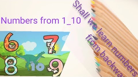 Number song -Learn numbers from 1_10 //Nursery rhymes//Number rhyme for kids