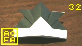 How To Make An Origami Kabuto / Battle Samurai Helmet For Children's Day (japan) ...for All - 32