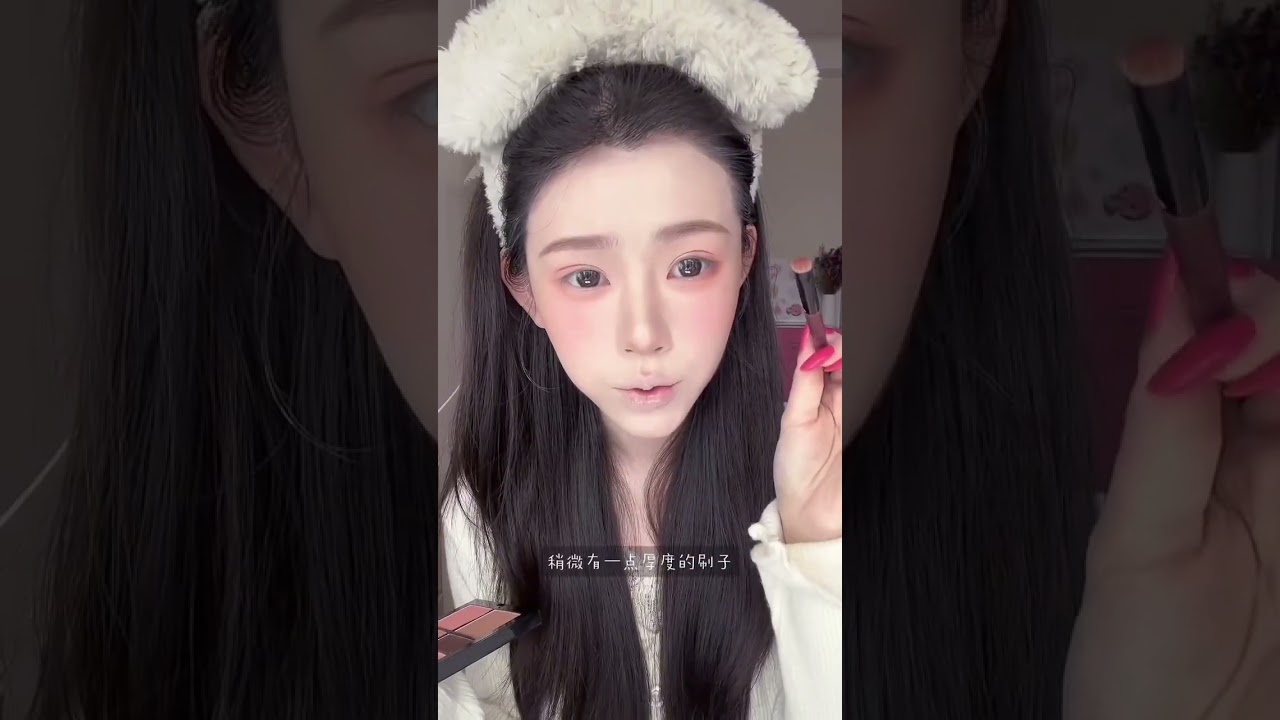 Zhang Yuanying s makeup imitation ins Spring Milk apricot Korean makeup gentle and clear I