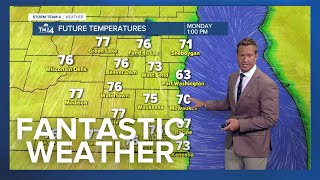 Fantastic weather continues on Monday