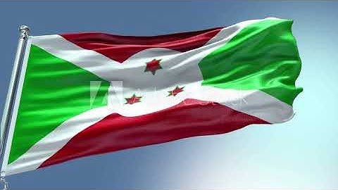 4k render Burundi Flag video waving in wind Burundi Flag Wave Loop waving in wind Burundi Flag