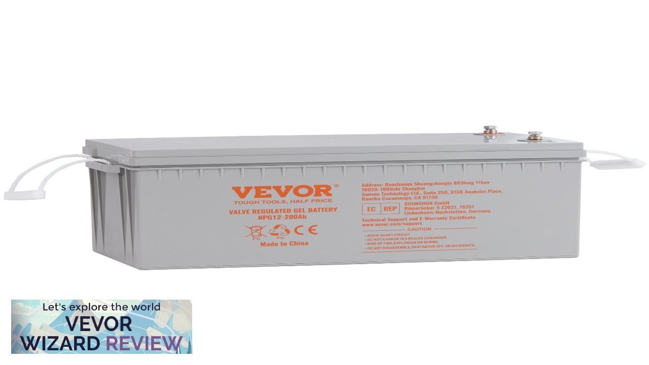 VEVOR Deep Cycle Battery 12V 200 AH AGM Marine Rechargeable Battery High Review
