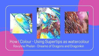 How I Colour - Using Crayola Supertips as Watercolour screenshot 4