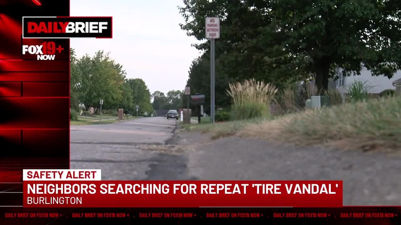 Daily Brief: Neighbors searching for repeat 'tire vandal'