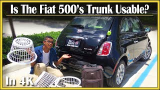 2017 - 2019 Fiat 500 Cargo Space Detailed Review In 4K How Much Stuff Can Fit In That Trunk?