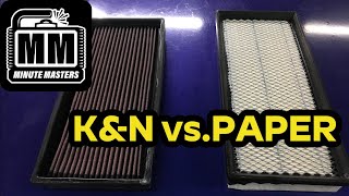 K&N Filter vs Stock Paper Filter  DYNO TEST Ford F150