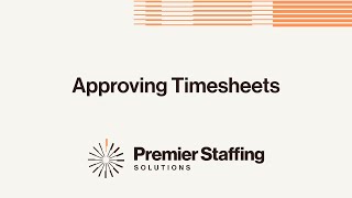 Approving Timesheets in Avionte Bold
