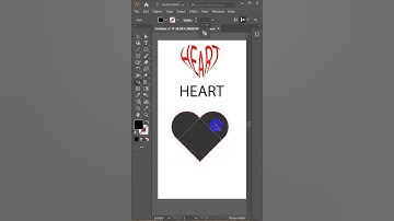 Easy way to Create Heart Shape in Illustrator | Adobe Illustrator Tutorial #graphicdesigntutorial