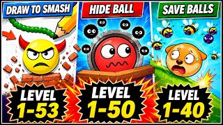 HIDE BALL VS DRAW TO SMASH VS SAVE BALLS Gameplay 1 I Road to LEVEL 1,000! screenshot 3
