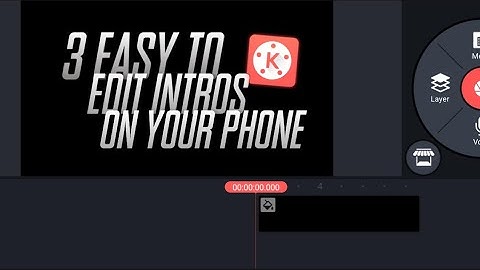 3 Easy To Edit Intro | Kinemaster Tutorial