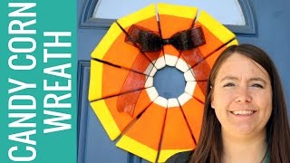 How To Make A Candy Corn Wreath For Halloween, A Step By Step Guide