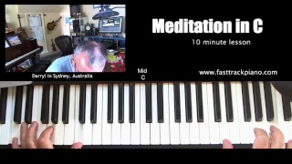 fast track piano live stream - meditation #1 (cmaj7 to fmaj7)