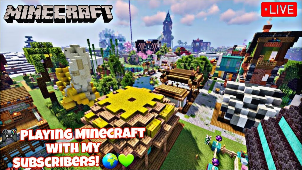 Minecraft Live with Subscribers | Survival & Fun Together - YouTube
