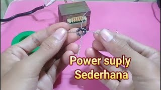 Power supply sederhana untuk pemula