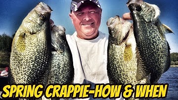 SPRING CRAPPIE- COLD WATER PERIOD- HOW & WHEN- Part #1
