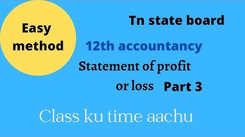 12th std accountancy unit 1 accounts from incomplete records part 3