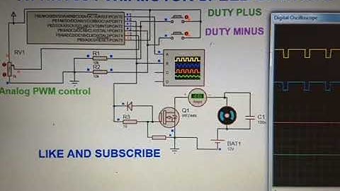 Attiny85 pwm motor speed controller | light dimmer | using analog input