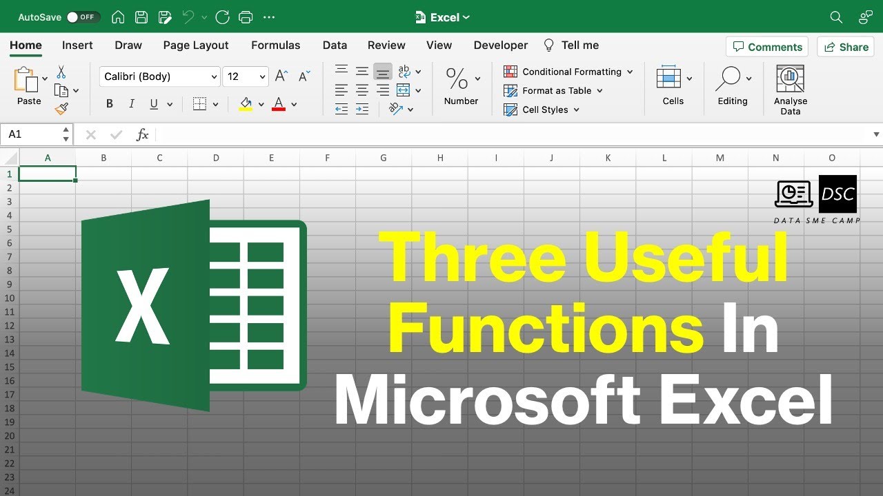 Three Useful Everyday Excel Functions #excel - YouTube