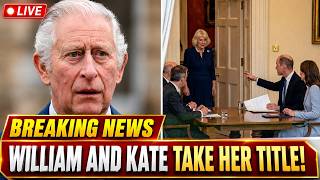 Charles STUNNED As Palace CONFIRMS William & Kate Strip Camilla Of Her Royal Title!