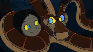 Kaa and Shanti recolored to look like the first Jungle Book movie