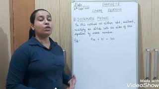 Explanation of Systematic method and Transposing method
