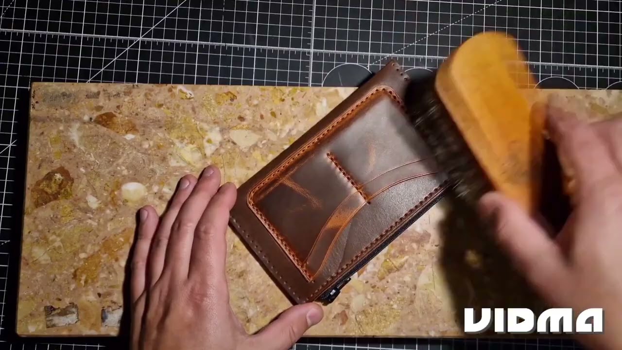 Peněženka kožená - výroba / Leather wallet make