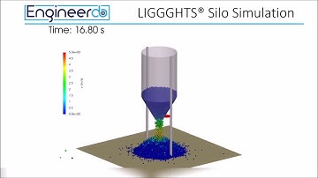 Silo Simulation using Discrete Element Method LIGGGHTS