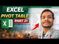 Excel Part 21 | Pivot Table Full Information | Insert Tab से Pivot Table सीखें हिंदी में