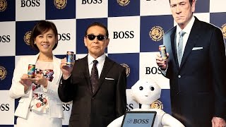 ペッパー、タモリ家にホームステイ？新CMメーキングも公開 「BOSS」CM発表会3　#Tamori　#Pepper