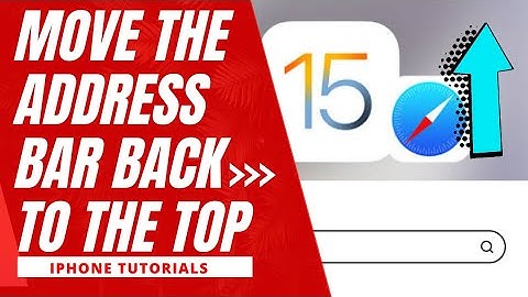 iOS 15 Safari: How to move address bar from bottom to top