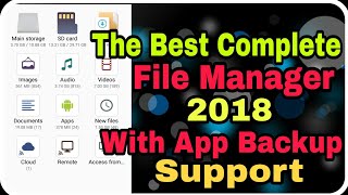 Top Best Complete File Manager with Apps Backup Featuers for Android 2018 screenshot 1