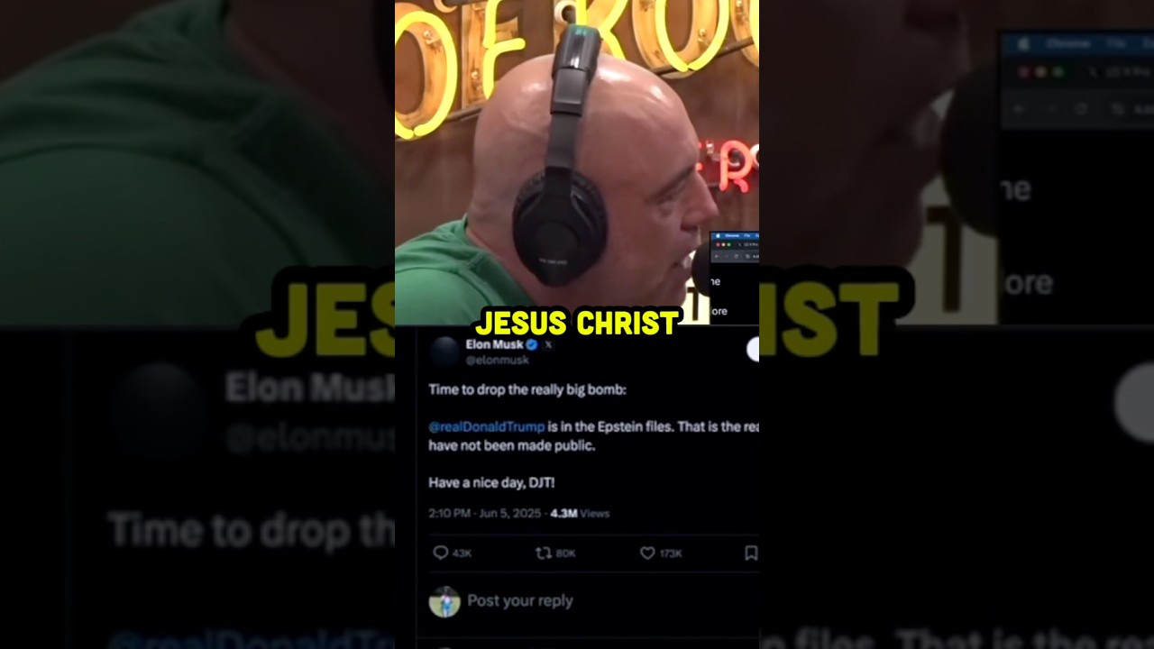 Joe Rogan Reacts to Elon Musk vs Donald Trump LIVE ON AIR 🤯🤔